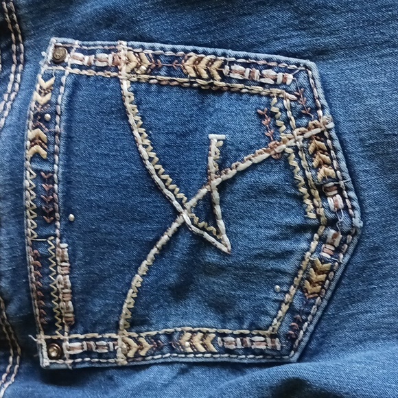 Amethyst Womens Boot Cut Jeans Whiskered size 14 - Picture 4 of 11